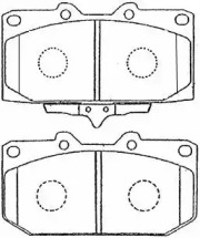 Комплект тормозных колодок AISIN B1N002